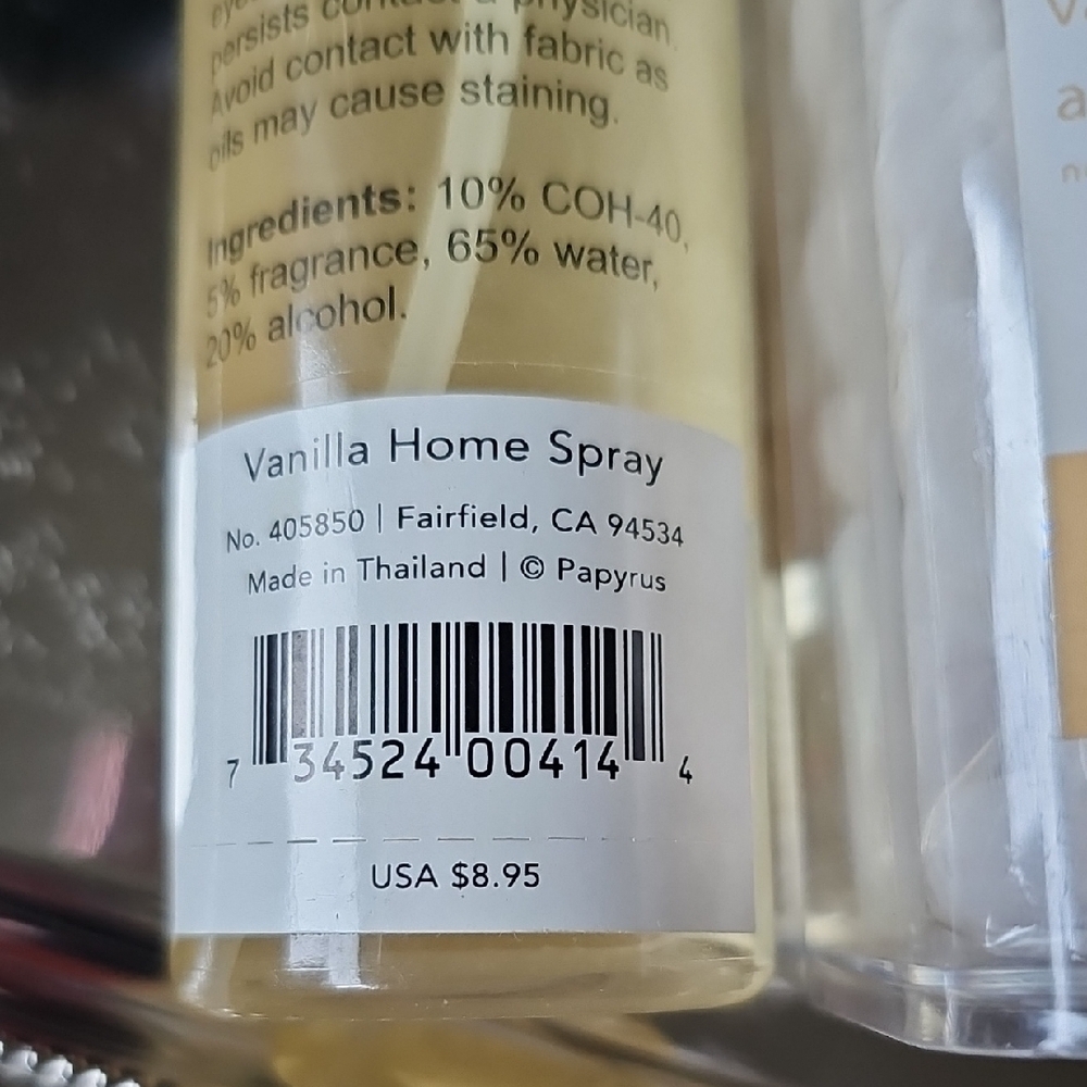 New Papyrus Vanilla Scented Home Room Spray and Aromatic Vanilla Scented Stones - Picture 5 of 8
